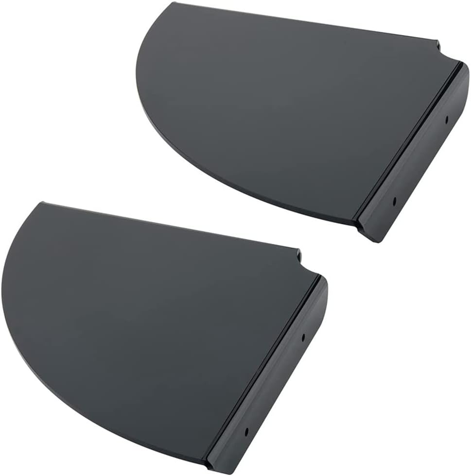 POOSR 2 Pcs Acrylic Wall Mount Floating Corner Shelves Quarter Shower