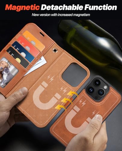 Étui portefeuille iPhone 13 Pro Max amovible avec blocage RFID - 3