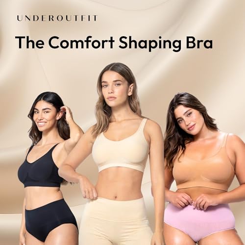 Image of Underoutfit Wireless Compression Everyday Bras for Women - Small to Plus Sizes