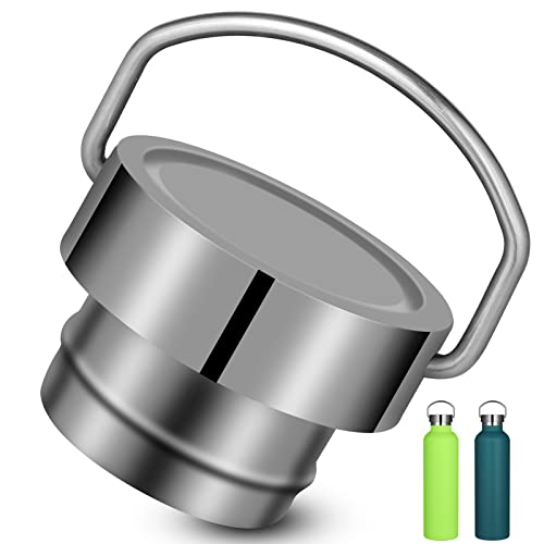 Coperchio per Bottiglia, GeeRic Originale Tappo a Bottiglia Termica 1L/750/500/350ML in Acciaio Inox Ricambio Tappo Bottiglia Anti-Infiltrazione Acqua Universale Beccuccio Coperchio Dia-Interno 40MM