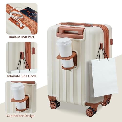 Imiomo TR007-SET Luggage Sets 4 Piece Expandable Suitcase Set,Hardside Carry thumb #3