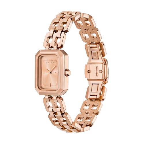 Image of Armani Exchange A|X Women's Two-Hand Rectangular Watch, Stainless Steel Watches for Women