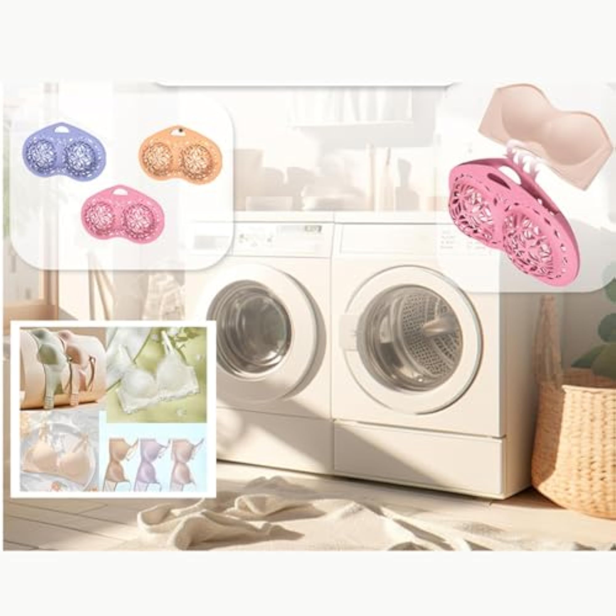 Silicone Bra Washing Bag, Laundry Bag for Delicate Items