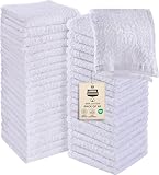 Utopia Towels Cotton Washcloths, 60 - Pack, White