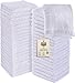 Utopia Towels Cotton White Washcloths Set - Pack of 60-100% Ring Spun Cotton, Premium Quality Flannel Face Cloths, Highly Absorbent and Soft Feel Fingertip Towels