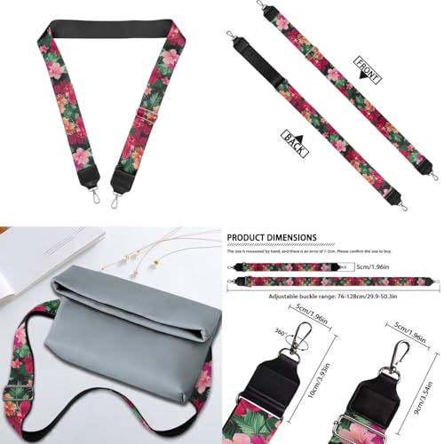 Image of Jeiento Replacement Shoulder Strap,2 Piece Set Guitar Style Handbag Crossbody Strap Adjustable Guitar Straps for Women Girls