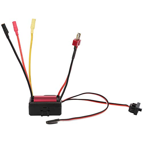 Dilwe 35A Brushless Motor ESC Electronic Speed Controllers Suitable for 1/18 1/16 Remote Control Car RC Accessories RC Car Replacement Parts(Red)