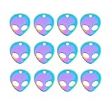 YMCLUB Alien Beads Steel Pendant Charms for Jewelry – Et Alien Head Earring Charms for Necklaces and Bracelets, Crafted in Stainless Steel