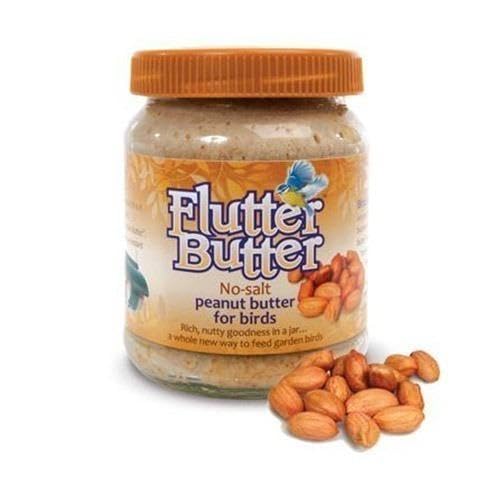 Wiggly Wigglers Bird Food For Wild Birds High-Energy Wild Bird Food Nutrient-Rich Bird Feeding No-Salt Peanut Butter Fruity Butter& Buggy Butter 330g Jar (Pack Of 12)