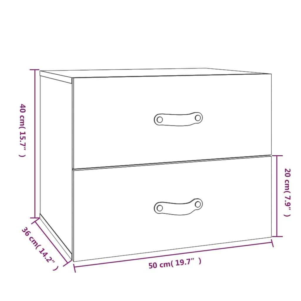 Mesitas de noche de pared genéricas 2 piezas de madera de pino macizo, 50 x 36 x 40 cm, estantes flotantes con gran espacio de almacenamiento para revistas y mandos a distancia