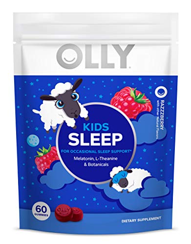 Olly Kids Sleep melatonin Gummy, All Natural Flavor and Colors with l theanine