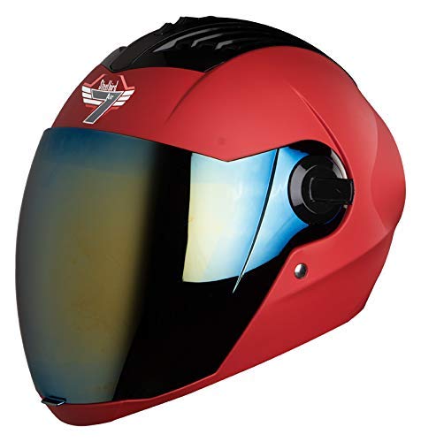 Steelbird SBA-2 7Wings ISI Certified Full Face Helmet Fitted with Clear and Extra Visor