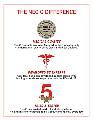 Neo G Opti-Heal Silicone Surgical Dressing – Sterile Adhesive Bandages For Surgical Wounds, Cuts, Abrasions - Absorbent Barrier Island Dressing 4X8 - Waterproof Bandages Post Surgical- 2 Pack #TOP5