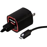 Fonus Rapid 2.4 Amp Home Travel Wall Charger Adapter 6 ft. Micro USB Cable with Touch activated LED light for Samsung Galaxy S6, Edge, S5 S4 S3 S2, Active, Sport, Mini - Samsung Galaxy Note 5 4 3 2 Edge - Galaxy Mega, Core - LG G4 V10 G2 G3 G Vista, G Pad, Optimus L90, G Flex - Google Nexus 6 / 5 / 4 - HTC ONE M8 M9 Max Desire - Motorola Droid RAZR / MAXX / HD / Ultra / M / Mini / Turbo / Moto G X E - All LG, Nokia, ZTE, Huawei, Samsung, Motorola Smartphones