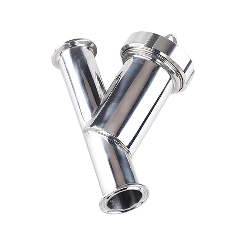 57mm 63mm Pipe OD x 2.5" Tri Clamp Y-Shaped Strainer Filter SUS 304 316 Stainless Steel Homebrew Brewing(20 Mesh,63mm K77.5mm SUS304)