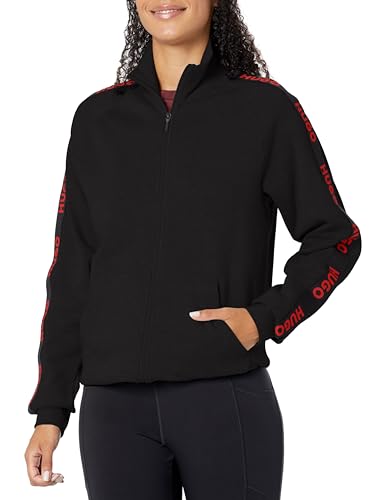Image of HUGO Men's Sporty Zip Up Jacket With Tape Branding