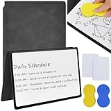 Ulluthu 2 Stück A5 Mini Whiteboard, A5 Whiteboards Notizbuch Notizblock Abwischbar Mini Memoboard mit Stifte Thuch und Radiergummi Tragbare Schreibtafel für Büro Schule Zuhause Schreibtisch Listen