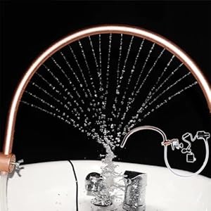 Head Hair Salon Water Circulation Rack, 180° Arc Design Head Spa Frame Therapy Device with 21 Water Outlet Holes – Massage Salon & Spa Equipment with Spa Basin Faucet