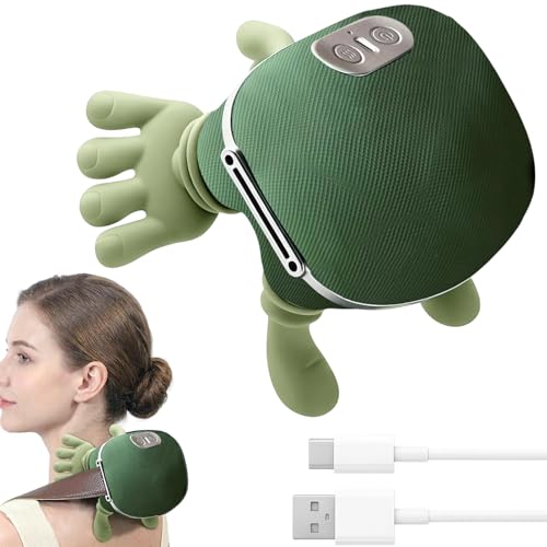 Moerstar Nekmassageapparaat met warmte, 4D-massageapparaat, diepteweefselmassage van nek, schouders, rug
