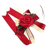 HAWILLOSCH 車の結婚式の装飾 造花 結婚式の車の装飾 新婚車の装飾 車用シル