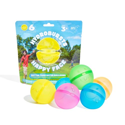 Premium Floating Mat Hydroburst 6-pack Reusable Water Balloons by Relatable, For The Pool, Beach Toys And Outdoor Play...