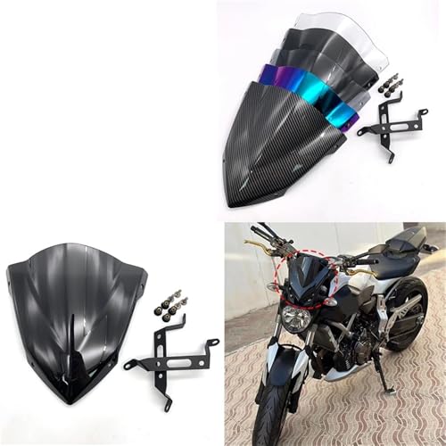 Extension pare-brise moto déflecteur réglable de modification MT07 2020 - 2