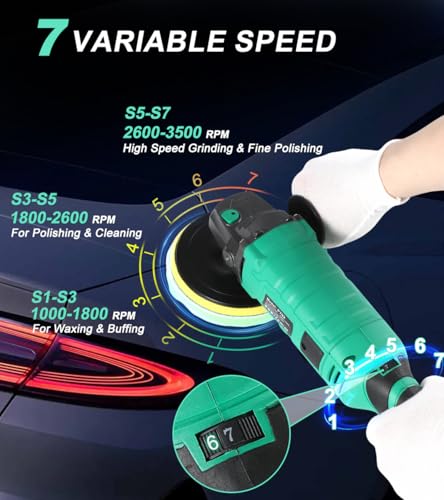 ZOTA 1600W Dual Handle Polisher