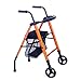 Produktbild LIU UK Multifunktionale Gehhilfen Orange Wheel Seat Trolley Schöne und praktische Geeignet für ältere Menschen