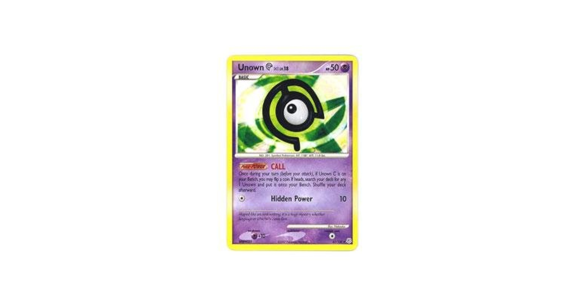 C♡ Amazon.com: Pokemon - Unown C (67) - Diamond & Pearl : Toys
