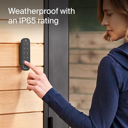 Image of Level Smart Keypad Lock Accessory for Use with Any Level Smart Lock or Bolt, Weatherproof with LED Backlight, Bluetooth-Enabled Door Lock Accessory for Keyless Entry (Matte Black)