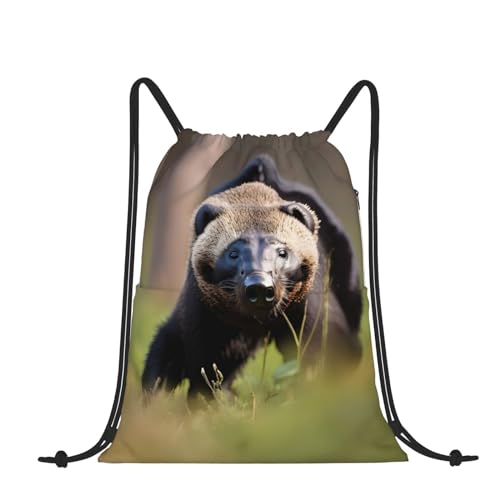 Sac à dos noir et blanc avec cordon de serrage KoNsev pour le fitness