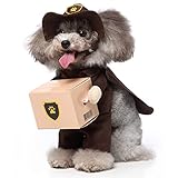 XIAOYU ペット 犬 猫 ハロウィン コスチューム 面白い ハロウィン クリスマス パーティー 服 アパレル 小型犬 猫 コスプレ ポーター コスチューム L