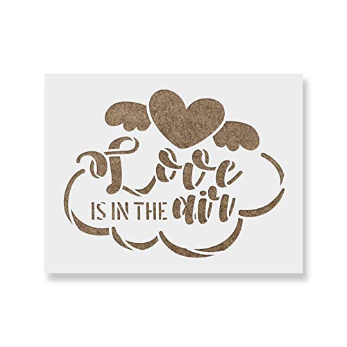 Love is in The Air Valentines Stencil - Air Stencil,