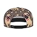 ZAKAFUCH Fashionable Baseball Cap Pink Glasses Cartoon Pug Puppy Dad Hat for Boys and Girls, Relaxed Fit Breathable Moisture Wicking Sports Cap Headwear