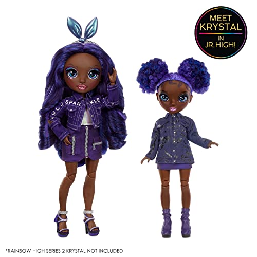 Muñeca Krystal Bailey Purple posable 9 pulg miniatura 4