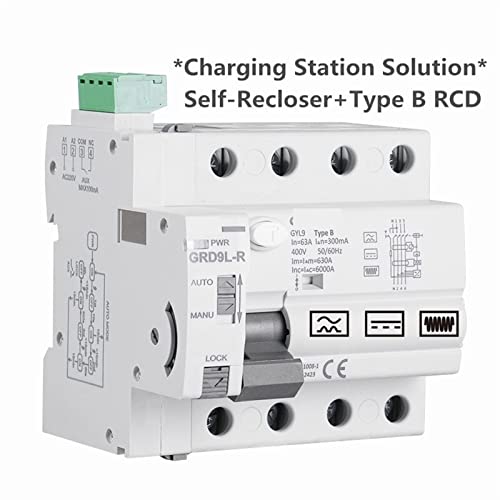 Disjoncteur intelligent automatique type B protégeant contre les défauts CC 30mA - 3