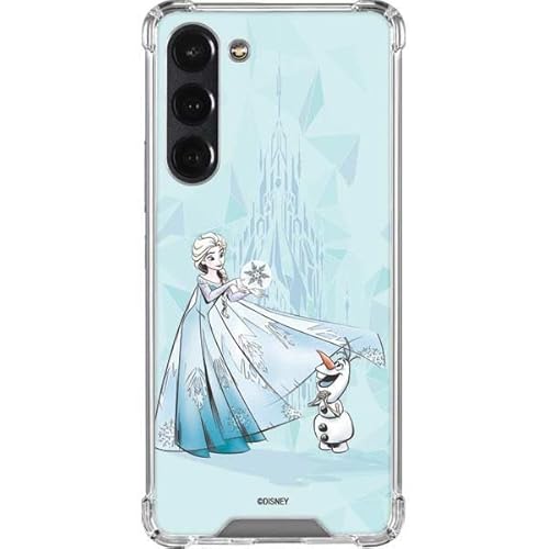 Skinit Clear Phone Case Compatible with Galaxy S23 Plus - Officially Licensed Disney Frozen Elsa and Olaf Art Design
