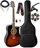 Violão Giannini Cutway Gf1d Ceq 3ts + Capa Luxo E Acessórios