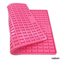 Collory® Mini Knochen (2cm) Silikon Backmatte, Backform für mini DIY Hundekekse und Leckerlis, Knochenbackform, Pralinenform, Antihaftend und Lebensmittelecht (BPA-Frei) – Ansicht 2