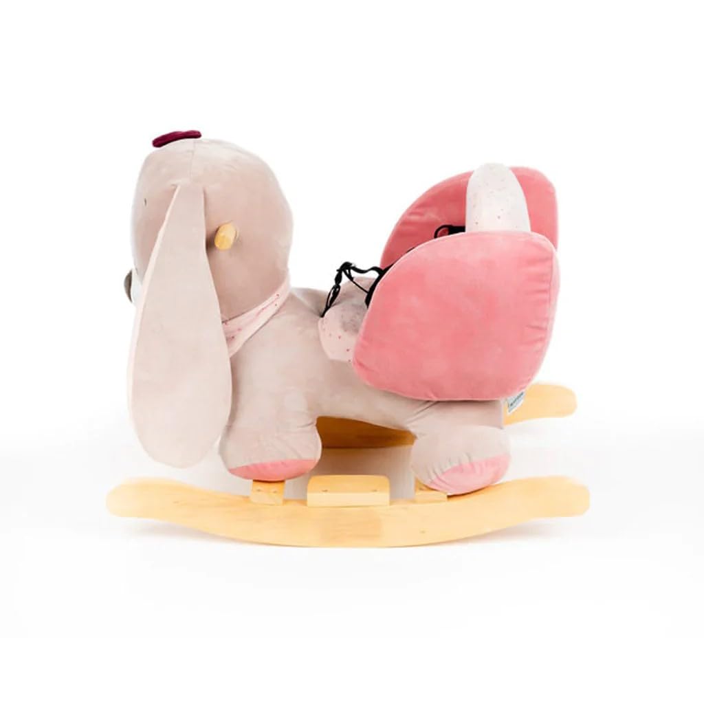 Nattou Schaukeltier Hase Nina, 10-36 Monate, 60 x 39 x 50 cm, Beige/Rosa