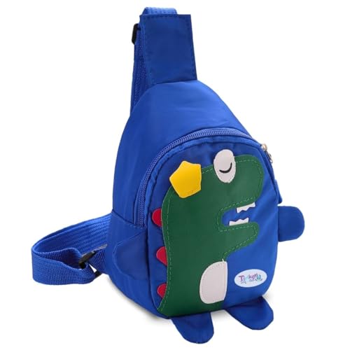 Image of Dinosaur Kids Cross Body Shoulder Side Bag Small Chest Sling Bag for Boys Girls Kids| Boys Girls Chest Sling Bags Crossbody Travel Daypack Picnic Bags for Kids Boys Girls | Gift for Boys