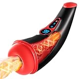 Automatic Male Mastusbafor Heat Men's Masterburators Sucking Men Masturebstor Machine Thrusting Machine Devices Suction Adult Toy Auto Bj Machine Pocket Puzzy Man Masturebstor Electric Sweater Black