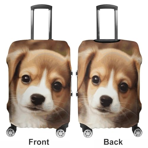 Cute Dog Printed Luggage Cover Protector, Fits 18-32 Inch Luggage3