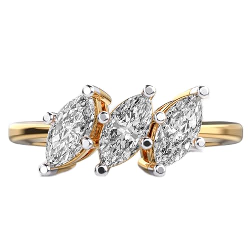 Bague Trio Symphony argent massif et moissanite le cadeau de luxe parfait