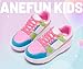 ANEFUN Girls Boys Kids Roller Skates with Detachable Wheels Front and Back Double Roller Skates Fashion Sneaker with Wheels