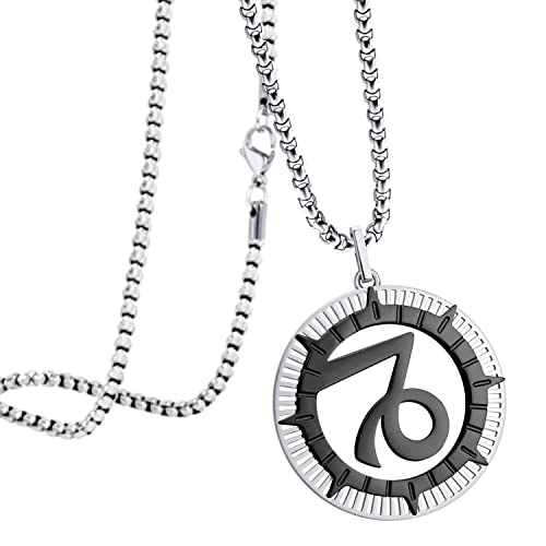 555Jewelry Stainless Steel Horoscope Zodiac Sign Necklace Pendant for Men & Women ‎