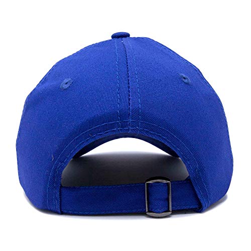 Dalix Hand Drawn Heart Hat Womens Embroidered Baseball Cap Royal Blue #TOP2
