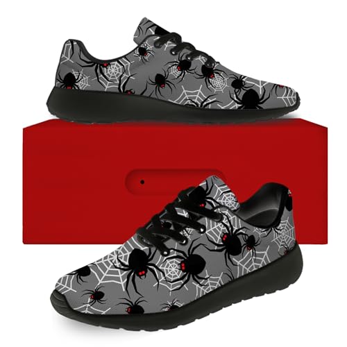 Spider Shoes Womens Mens Tennis Running Walking Shoes Halloween Sneakers Gifts for Him Her2