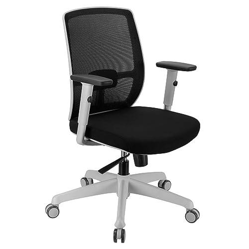 Image of Desky Luminous Ergonomic Mesh Office Chair, High Back Desk Chair with Adjustable Headrest, Lumbar Support, 3D Armrests, Tilt Recline & Swivel Base, Breathable Task Chair for Home or Office (Black)