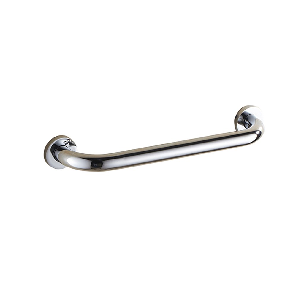 Fkxsxaz Silver Grab Bar Rails Brass Wall Mounted Polished Chrome Safety Support Rail Elderly/Disabled Handrails Aid Hold For Toilet/Shower Bathroom ,-40Cm